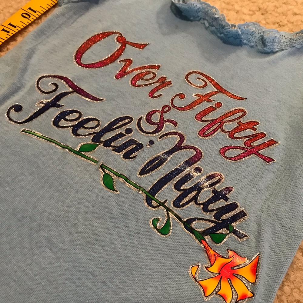 Vintage Tank Top “Over Fifty & Feelin’ Nifty” 80’s